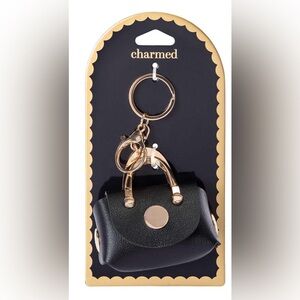 NWT Mini Bag Black Bag Charm / Keychain
